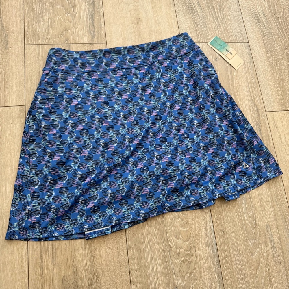 Bermuda Sands Stylish Blue Patterned Women's Golf Skirt size M